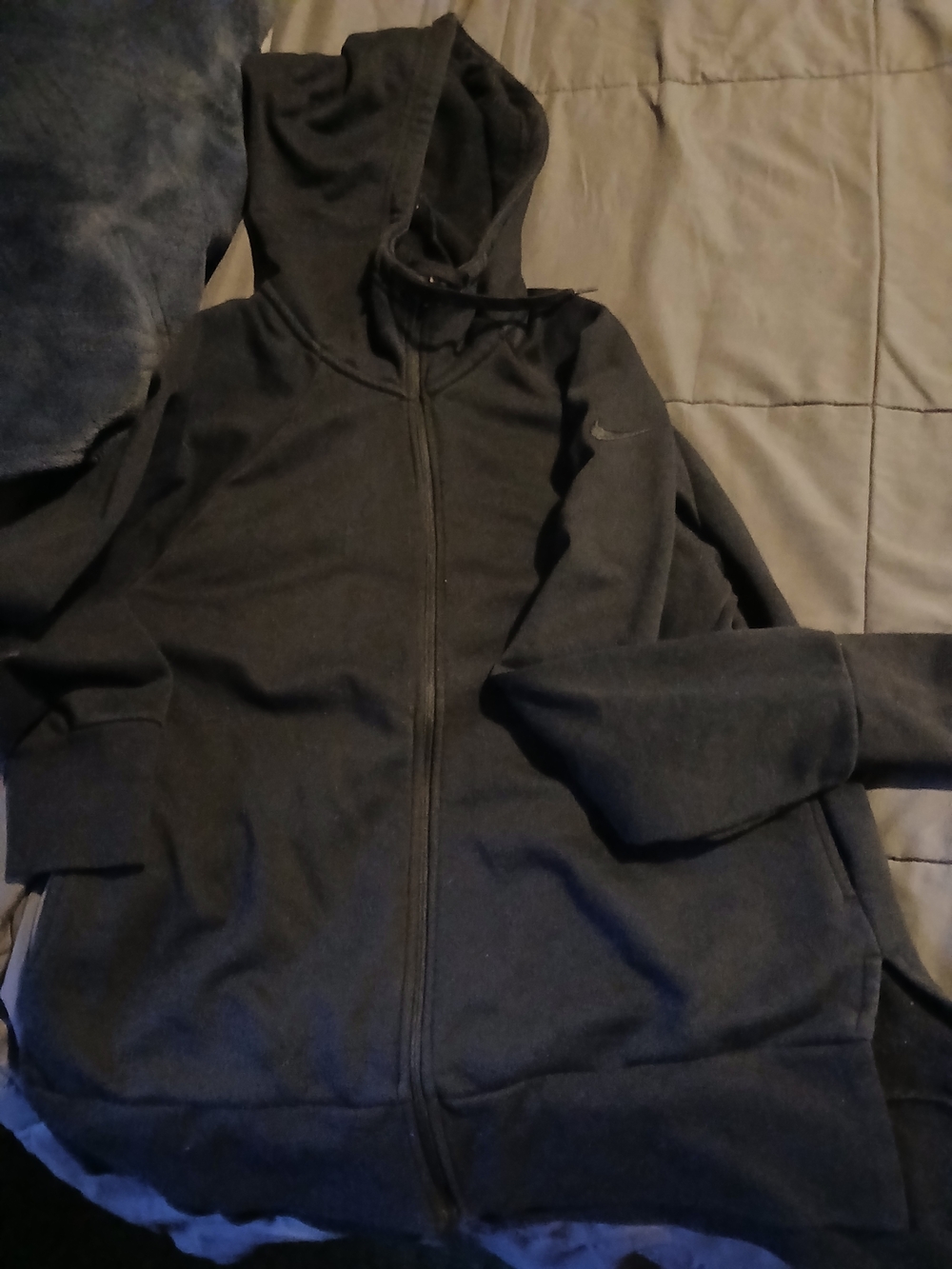 Nike Black Full-Zip Hooded Sweatshirt